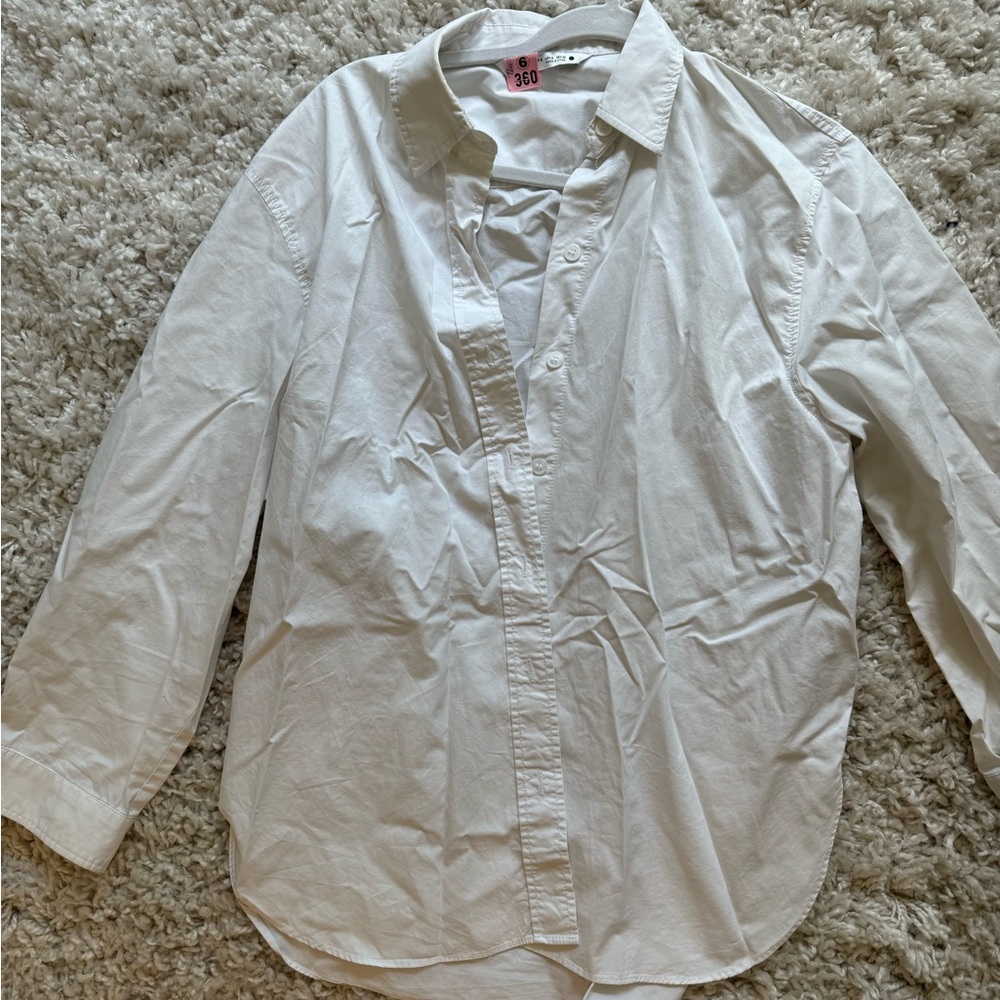Zara white button down, Size M